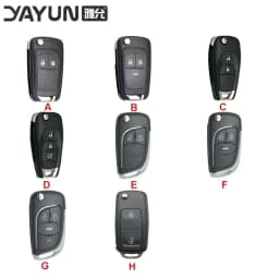 AUTOKEY YAYUN capa de chave de substituição com 2/3/4/5 botões, adequada para diversos modelos de carros