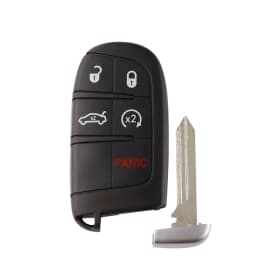 5 Button Remote Car Key Shell Case For Dodge Dart Ram 1500 Dart Challenger Charger For Jeep Chrysler 300 Keyless Go Uncut Blade
