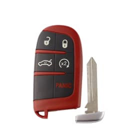 5 Button Remote Car Key Shell Case For Dodge Dart Ram 1500 Dart Challenger Charger For Jeep Chrysler 300 Keyless Go Uncut Blade