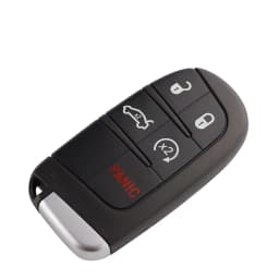 5 Button Remote Car Key Shell Case For Dodge Dart Ram 1500 Dart Challenger Charger For Jeep Chrysler 300 Keyless Go Uncut Blade