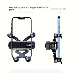 Cellphone Mount Phone Holder Gravity Foldable, 360 ° Rotating Extension Rod, Fits All Cars Vent
