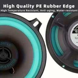 1pc 4/5/6.5-inch Universal Coaxial Car Speakers, High-Fidelity Car Audio System, Full-Range Subwoofer Enhances In-Car Sound.