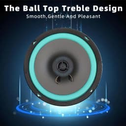 1pc 4/5/6.5-inch Universal Coaxial Car Speakers, High-Fidelity Car Audio System, Full-Range Subwoofer Enhances In-Car Sound.