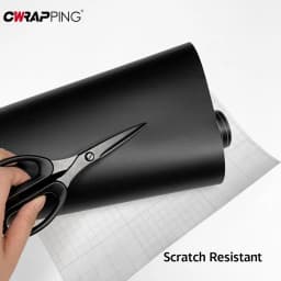 PVC Car Vinyl Wrap Waterproof Matte Black Satin Sticker Decorative Film Sheet for Home Truck Motorcycle Laptop Car Accessories