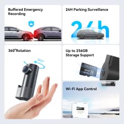 DDPAI MINI Pro 2K 1440P Dash Camera WiFi DVR 121° FOV Night Vision Smart Voice Control Support 24H Parking Monitor