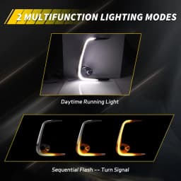 2Pcs Front Turn Signal Light Fog Light Bezel DRL Light Daytime Running Light W/LED For 2019 2020 2021 2022 Toyota Corolla Sedan
