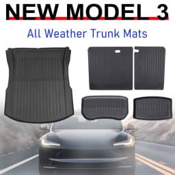 For Tesla Model 3 2026 2025 2024 Front Rear Trunk Mat Back Seat Backrest Protective Pads Cargo Liner Anti Dirty Mat Accessories