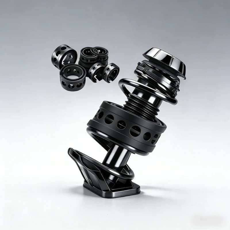 2pcs Set of Universal Motors Rubber Shock Absorbers, Automotive Springs, Chassis Noise Reduction, and Suspension Cushion Pad