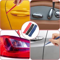 18 Pcs Car Micro Squeegee Curves Slot Tint Tool Set, Vinyl Wrap Tools, Vinyl Wrap Squeegee Car Wraping Tools with Different