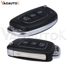 Remote Case 3/4 Buttons Housing For Hyundai HB20 SANTA FE IX35 IX45 Accent I40 Solaris Flip Car Key Shell TOY40 Key Fob Cover