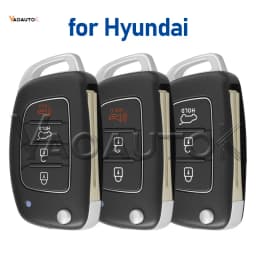 Remote Case 3/4 Buttons Housing For Hyundai HB20 SANTA FE IX35 IX45 Accent I40 Solaris Flip Car Key Shell TOY40 Key Fob Cover