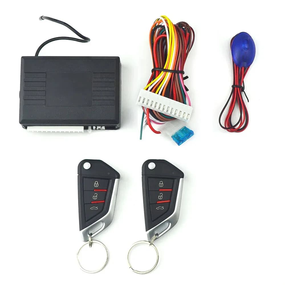 12V Universal Car Remote Central Door Lock Keyless System Remote Control Car Alarm Systems Central Locking Central Kit 2 Remote