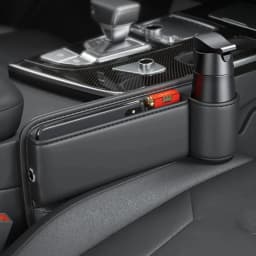 Car Seat Gap Water Cup Holder Leather Universal Crevice Side Storage Box Driver Front Auto Seat Gap Filler Organizer In the Car