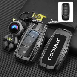 Zinc Alloy Car Key Case for Chery Jaecoo J7 7 PHEV 2025 J8 8 2026 Keychain Remote Cover Shell Housing Holder Fob Accessories