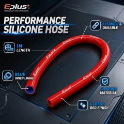 Universal Red 4-Ply Reinforced Silicone Tubing Hoses Vacuum Hose 1M Car Engine Air Pipe Flexible Auto Silica Gel Tube