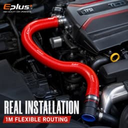 Universal Red 4-Ply Reinforced Silicone Tubing Hoses Vacuum Hose 1M Car Engine Air Pipe Flexible Auto Silica Gel Tube