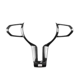 ABS Carbon Texture Car Interior Steering Wheel Cover Trim For BMW F Chassis F06 F10 F11 F12 F15 F16 F20 F21 F22 F23 F30 F32 F34