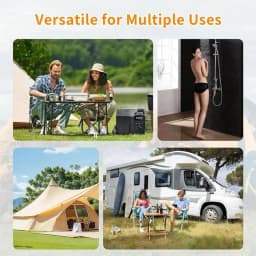 Portable Shower Pan with Drain Hose Foldable Shower Base Outdoor Tent Shower Tray for RV Outdoor Camping Shower Beach Pet Bath