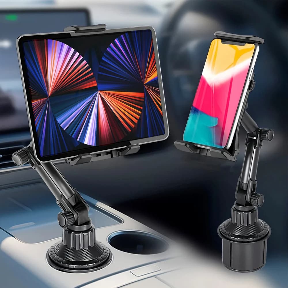 Universal Car Cup Tablet Stand Phone Holder Cellphone Holder Drink Bottle iPad Mount Support Smartphone Mobile Phone Pad 11 inch