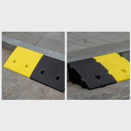 1 Pc Plastic Curb Ramp, Non-Slip Threshold Ramp, 30/40/50 Mm Height, For Cars, Bicycles, Wheelchairs – Smooth Uphill Transition