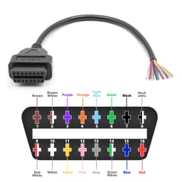 OBD2 30cm Male/Female Plug Connector Auto Scanner Cables OBDII 16Pin Automotive Diagnostic Extension Scanner Adapter