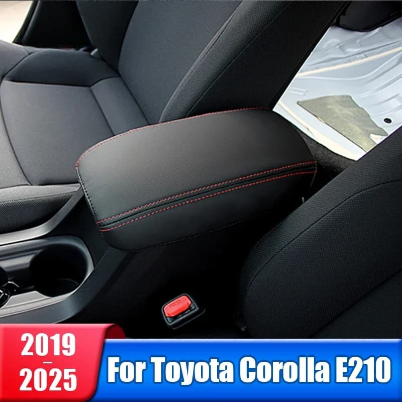 Car Center Console Armrest Box Cover For Toyota Corolla E210 2019 2020 2021 2022 2023 2024 2025 Hybrid Leather Case Accessories
