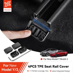YZ For Tesla Model Y /YL/ 3 Juniper 8pcs Rear Seat Rail Cover Protector Backseat Anti-kick Pad Protection Cover 2026 Accessorie
