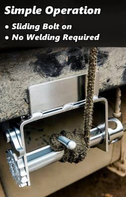 Sliding Bolt on Winch Compact Sliding Winch Car Cargo Handling Steel Professional Truck Rope Tightener Tensioner Tension Control