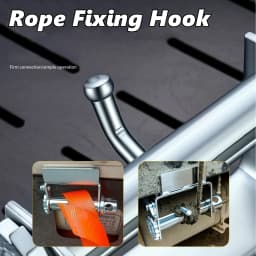 Sliding Bolt on Winch Compact Sliding Winch Car Cargo Handling Steel Professional Truck Rope Tightener Tensioner Tension Control