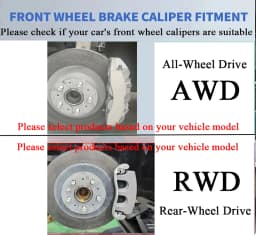 Fit for Tesla Model Y Juniper 2025 2026 Accessories RWD AWD Brake Caliper Covers 4pcs/set Rear All Wheel Drive 18 19 20in Wheels