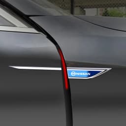 2Pcs Car Metal Emblem Door Mudguard Sticker Auto Body Decoration For Nissan Sylphy N7 Teana Qashqai Note J10 J11 Navara Juke GTR