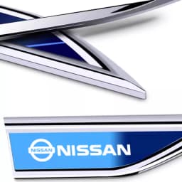 2Pcs Car Metal Emblem Door Mudguard Sticker Auto Body Decoration For Nissan Sylphy N7 Teana Qashqai Note J10 J11 Navara Juke GTR