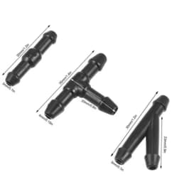 Auto Windshield Washer Nozzle Sprayer Set Universal Washer Hose Connector Dual Holes Windshield Washer Nozzle Car Accessories