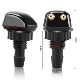 Auto Windshield Washer Nozzle Sprayer Set Universal Washer Hose Connector Dual Holes Windshield Washer Nozzle Car Accessories