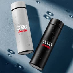500ml Car Stainless Steel Smart Thermal Mug Intelligent Temperature Display Cup For Audi Sline Q3 Q5 Q7 RS3 RS4 A3 A4 B5 Quattro
