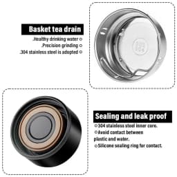 500ml Car Stainless Steel Smart Thermal Mug Intelligent Temperature Display Cup For Audi Sline Q3 Q5 Q7 RS3 RS4 A3 A4 B5 Quattro