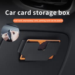 Car Card Storage Box Car Mounted Card Holder Voucher Storage Case Car Refueling High-Speed Card Slot Card Holder Auto Interior