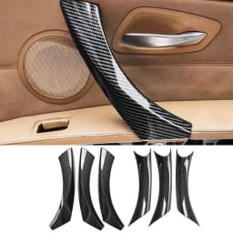 Black E90 E92 Inside Door Handle Cover Panel Trim For BMW 3 Series E90 E91 316 318 320 325 328i 2005-2012