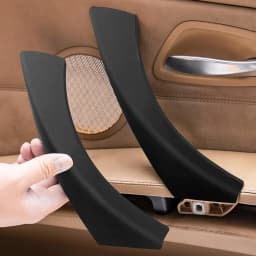 Black E90 E92 Inside Door Handle Cover Panel Trim For BMW 3 Series E90 E91 316 318 320 325 328i 2005-2012