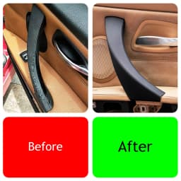 Black E90 E92 Inside Door Handle Cover Panel Trim For BMW 3 Series E90 E91 316 318 320 325 328i 2005-2012