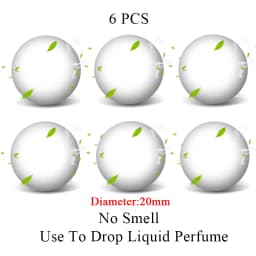No Smell 2/6pcs Car Perfume Replacement Wood and PE Solid Perfume Drop Essential Oils Suitable For Many Car Air Freshener