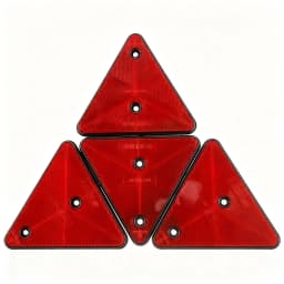 1/2/4Pcs Red Triangle Reflectors Rear Reflectors Safety Warning For Trailer Bike Motorcycle Truck Boat Auto Car Accessories 
