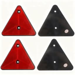 1/2/4Pcs Red Triangle Reflectors Rear Reflectors Safety Warning For Trailer Bike Motorcycle Truck Boat Auto Car Accessories 