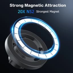 Mini Magnetic Car Phone Holder Dashboard Swivel Mount with Strong Adhesive Base Universal Sticky Stand for All Mobile Cell Phone
