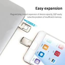 U Disk 2TB Metal Pendrive USB3.2 Type-C Interface Mobile Phone Computer Mutual Transmission Flash Drive 1TB USB Memory Large Cap