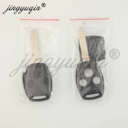 jingyuqin 5/10X High Quality Remote Key Case Shell for Honda Accord Fit CR-V Civic PilotInsight Ridgeline 2008 2009 201020112012