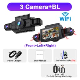  Dashcam for cars 4 Channel Black Box WiFi Driving Camera FHD 1080P Night Vision Loop Recording 24H Parking Mode car accessorie