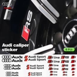 Car Brake Caliper Sticker Heat Resistant Decals Auto Accessories For Quattro For Audi S Line A1 A3 A4 A6 A7 Q3 Q5 Q7 RS3 RS4 RS5