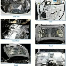10/20/30pcs Car Sound Insulation Door Sound Insulation Engine Hood Heat Insulation Drain Pipe Sound Insulation Door Insulation