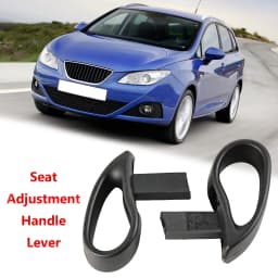 2pcs Car Seat Base Adjustment Handle Lever Lift Tilt Left Right Black Accessories For Seat Ibiza Arosa 1J3881633B 1J3881634B